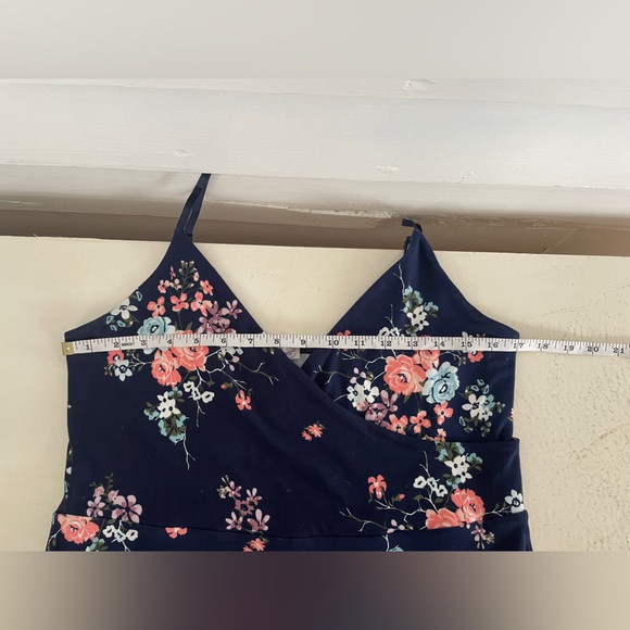Navy Floral Kismet Mini(ish) Dress - Picture 6 of 10
